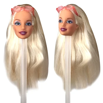 

NK One Pcs Doll Head With Long Hait For 30 CM Doll Fit For 1/6 Doll Accessories Best DIY Gift For Girls' Doll 013A 9X