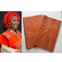 Африканский Красота ASO OKE с камнями Headtie новые Геле шарф для обертывания 200 см* 54 см, 2 шт/комплект шт./упак. нигерийский геле ASO OKE Headtie 30