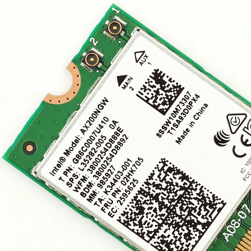 Двухдиапазонная 2400 Мбит/с Беспроводная AX200NGW NGFF M.2 Bluetooth 5,0 Wifi сетевая карта 2,4 г/5 г 802.11Ac/Ax для Intel AX200