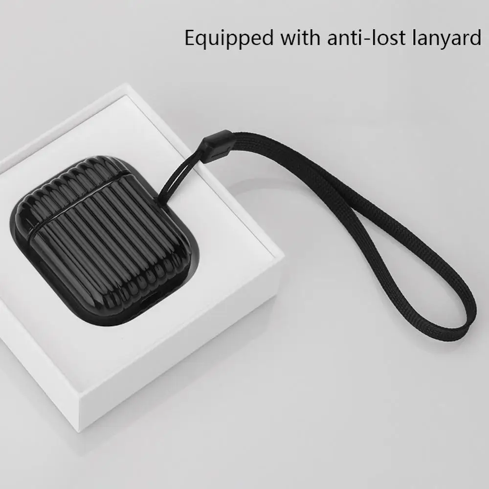 Жесткий пластиковый чемодан защитный чехол подходит для Apple airpods1/2 поколения двухцветная беспроводная гарнитура Защитный Чехол w