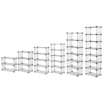 

3/4/5/6/7/8 Tiers Simple Assembly Iron Mesh Dustproof Shoe Rack Storage Organizer Cover Cabinet Shelf for Home Dormitory Shoes