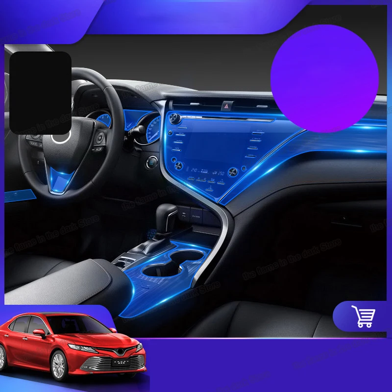 lcd TPU Car Interior GPS navigation screen anti-scratch Film gear Protective Sticker For Toyota Camry 2018 2019 2020 xv70 | Автомобили и