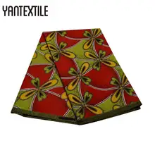 YANTEXTILE африканская восковая ткань полиэстер воск Анкара ткань Африканский настоящий воск принт африканская ткань Tissu Africain для леди