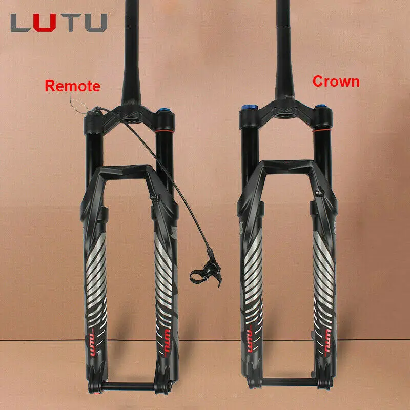 26//27.5//29/" Air Suspension Forks Mtb 140mm Travel MTB Bike Fork Remote//Crown