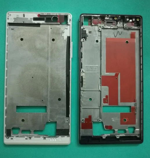 Новинка для huawei Ascend P7, средняя рамка, лицевая панель, корпус, крышка, ЖК рамка, рамка с боковой кнопкой, запасные части