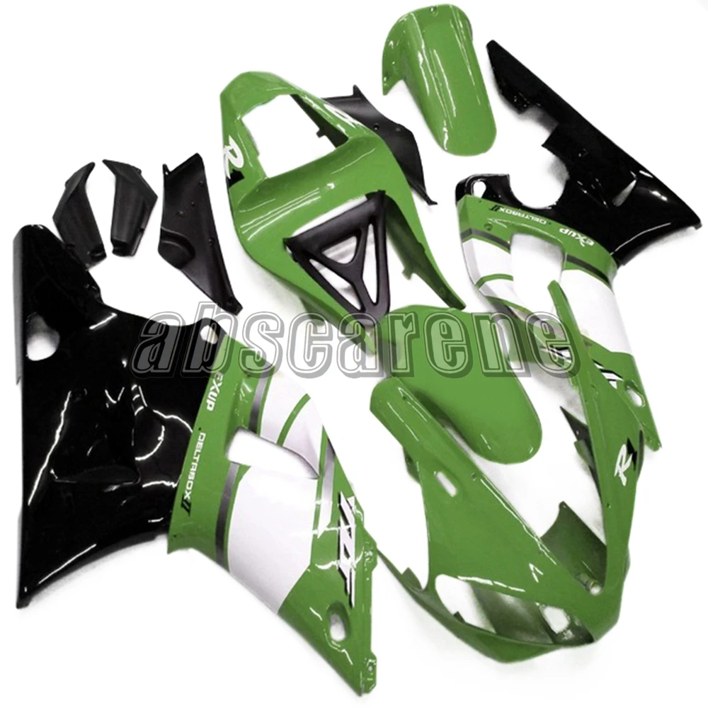 R1 2001 ABS пластик полный обтекатель комплект для Yamaha YZF1000 R1 2000 2001 YZF R1 00 01 инъекции Cowlings глянцевый зеленый черный белый