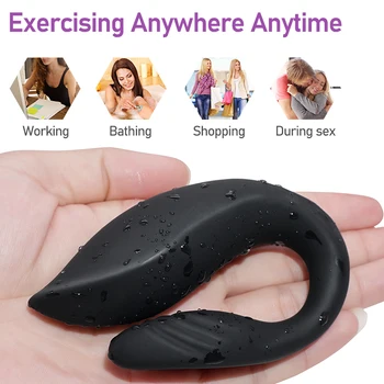 10 Speeds Couples Vibrator G Spot Clitoris Stimulator Double Dildo Vibrators Male Orgasm Remote Control Women Wearable Sex Toys 4