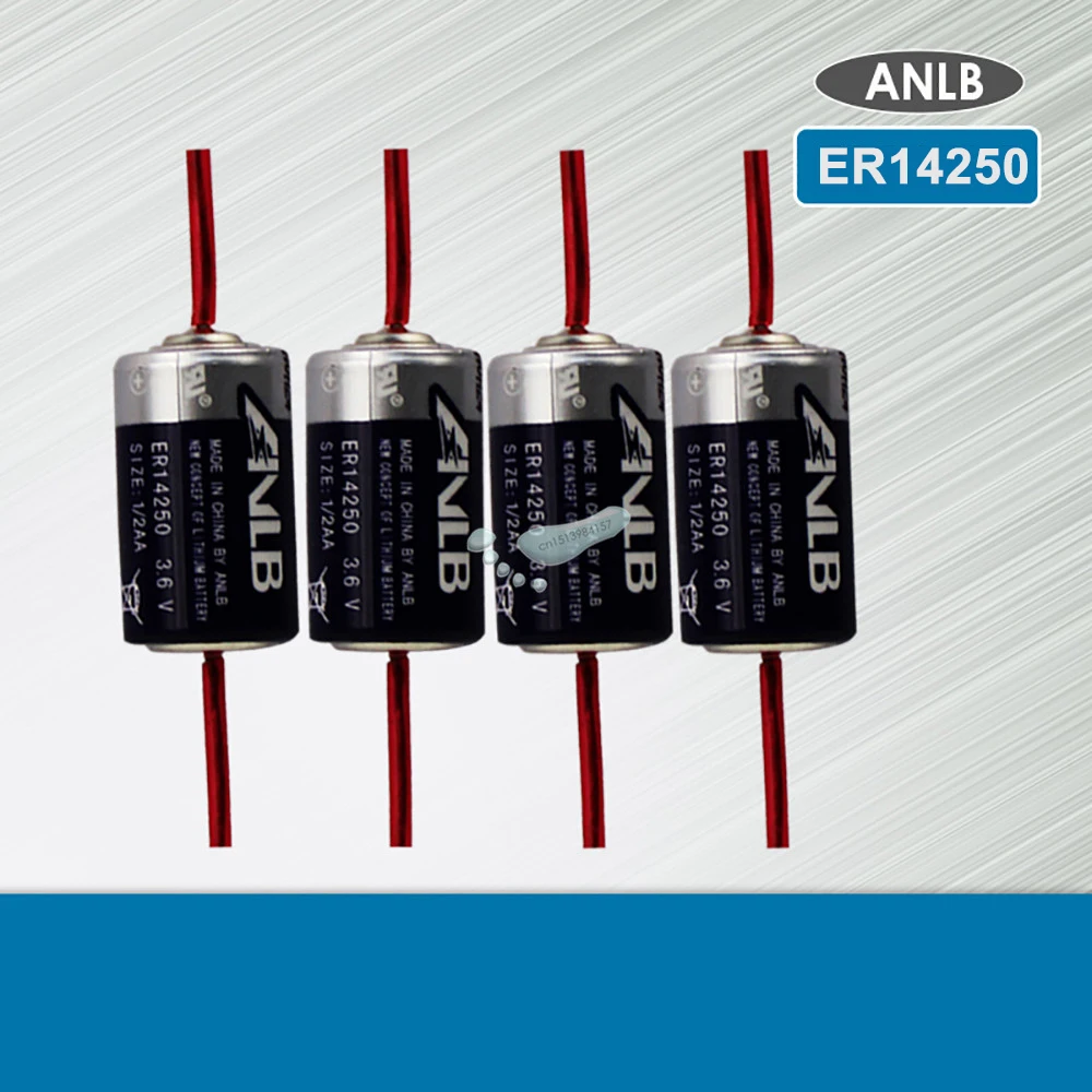 4PCS ANLB ER14250 ER 14250 CR14250SL 1/2 AA 1/2AA 3.6V 1200mAh PLC ...