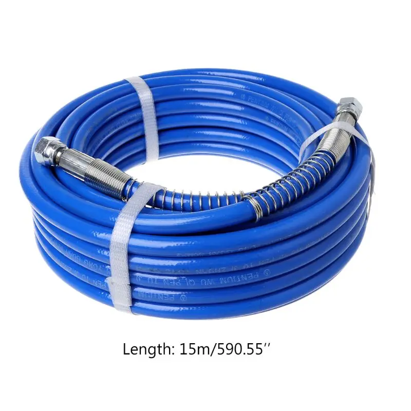 15m/10M/7.5M Airless Paint Spray Hose Tube Pipe 5000PSI Sprayer Fiber For Sprayer Gun New