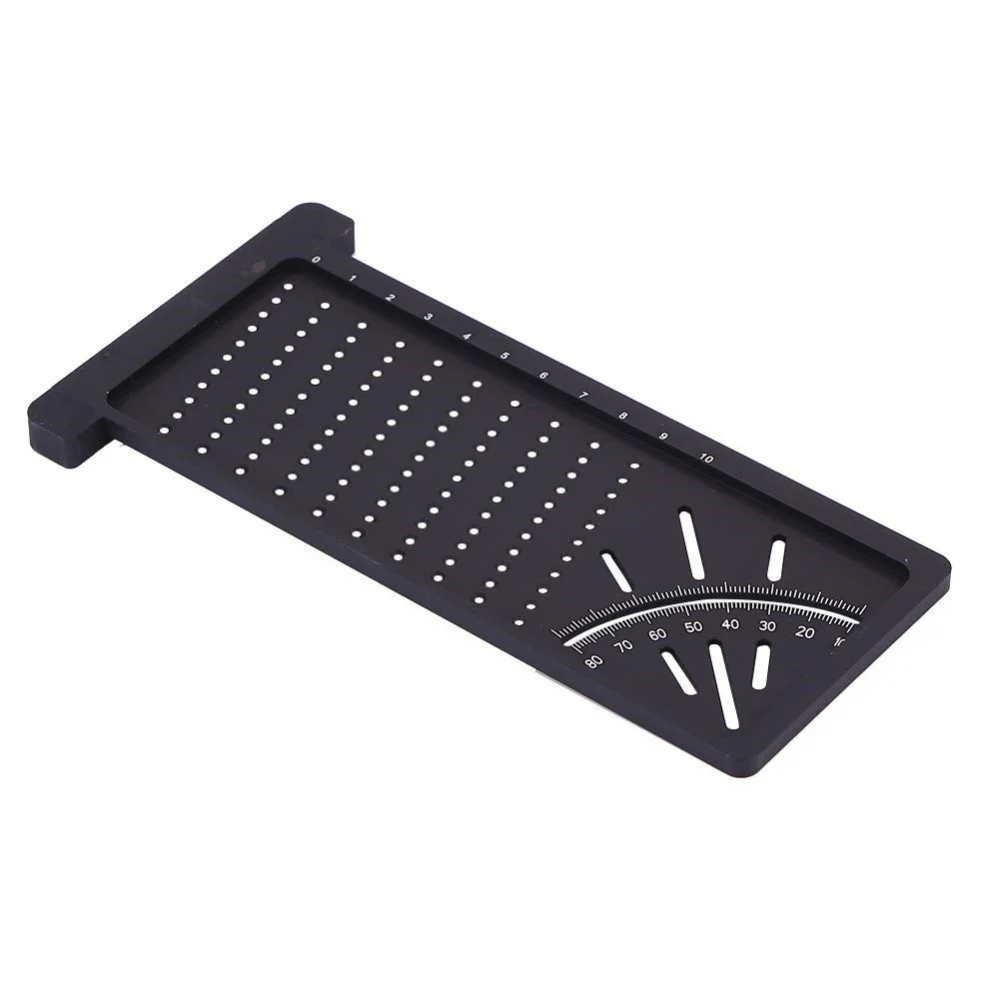 

Multi-functional Woodworking Scribe Mark Line Gauge T-type Ruler Hole Gauge Crossed-out Ruler Carpenter Measuring Tool