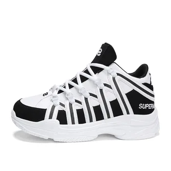 

2019 Spring New Style Hight-top Basketball Shoes COUPLE'S Anti-slip Outdoor Sneakers BOY'S Sports Shoe mens shoes casual