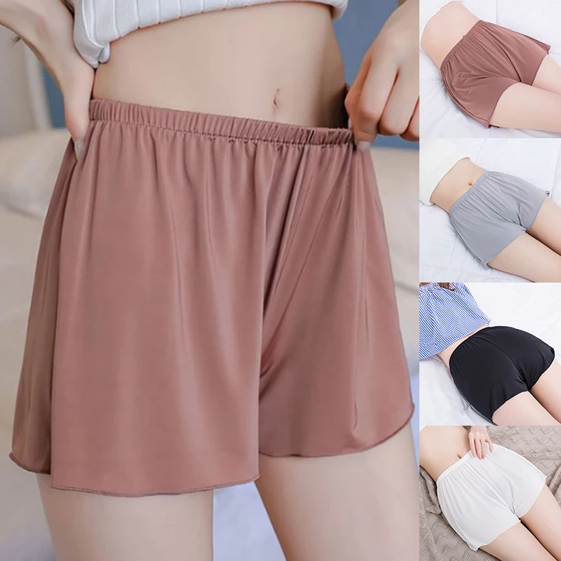 

Women Safety Short Pants Panties Casual Underwear Summer Shorts Thin Loose Solid Party Dress Underpants Accessories