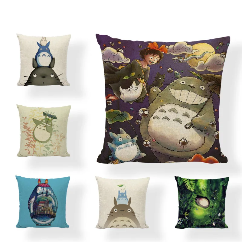 

2 Pack Cushion Set Two sets of totoro Cushion Set Children Cartoon Simple Style Pillow Decoration