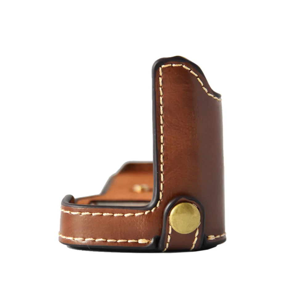 

Vintage PU Leather Professional Protective Half Camera Case Bag Bottom Cover with Battery Opening for Fujifilm FujiX-T3 XT3 X-T2