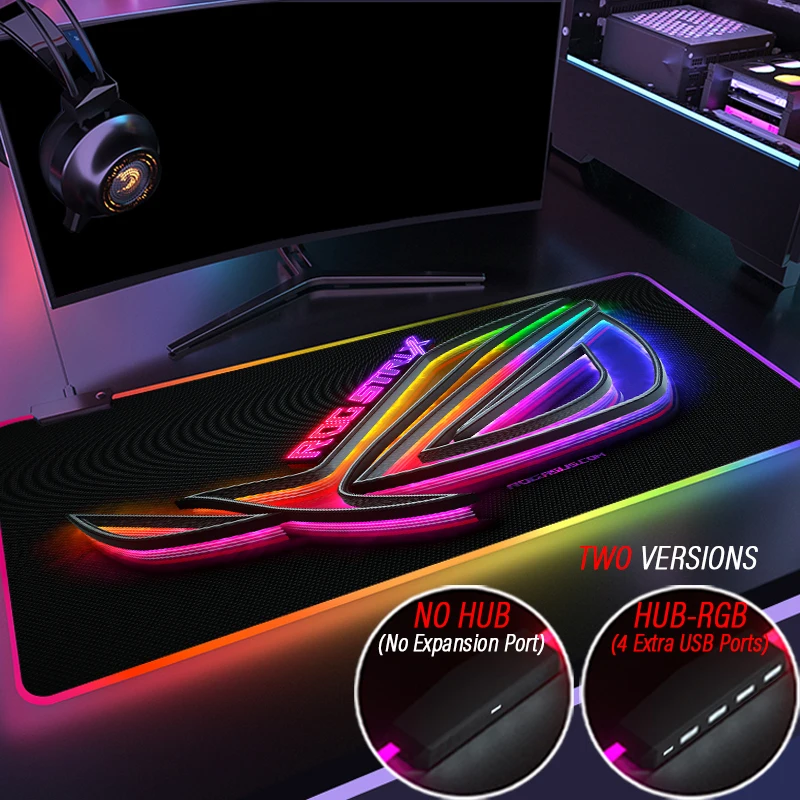 Kawaii HUB 4 Port USB XXL ROG Mouse Pad RGB Republic of Gamers
