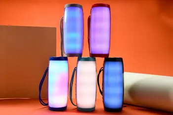 

Portable Speakers Bluetooth Column Wireless Bluetooth Speaker Powerful High BoomBox Outdoor Bass HIFI TF FM Radio with LED Light