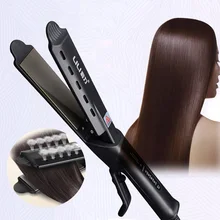 110-240В профессиональный электрический выпрямитель для волос для путешествий, контроль температуры, портативные утюжки для выпрямления волос, керамический плоский Утюг