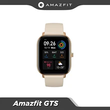Amazfit-Reloj inteligente GTS, dispositivo resistente al agua de 5 ATM, con GPS y control de música, batería de 14 días, correa de cuero o silicona, versión global