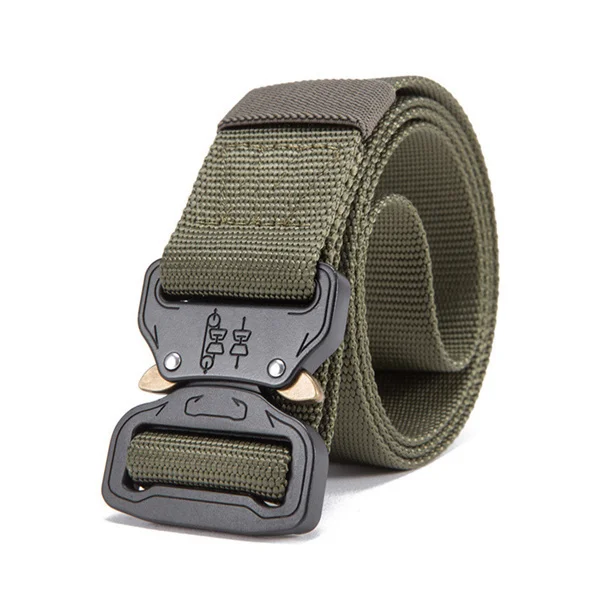 green2 Tactical Belt New Nylon Army Belt Men Molle Military SWAT Combat Belts Knock Off Emergency Survival Belt Tactical Gear Dropship - Цвет: green2