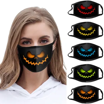 

1pcs Adult Halloween Print Mask Party Cosplay Reusable Mouth muffle Face Mask Dustproof Windproof Washable Mask mondkapjes#20