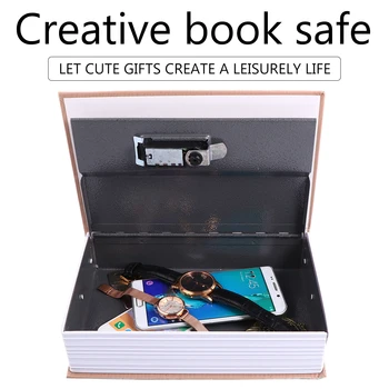 

Simulation Book Lock Box Metal Security Safe Box Butterflies Pattern Secret Book Hidden Security Safe Box Book Safe Key Lock Box