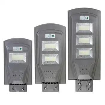 

30W 60W 90W Solar Street Light Outdoor Lighting LED Solar Powered Lamp Grey Light Control+Human Body Induction