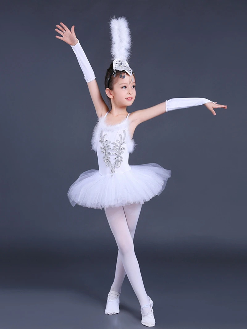 جديد 2021 فستان راقصة باليه للبنات لون أبيض للأطفال أزياء باليه على شكل  بحيرة بجعة ملابس رقص بحزام للأطفال|swan lake ballet costumes|swan lakegirls  ballerina dress - AliExpress