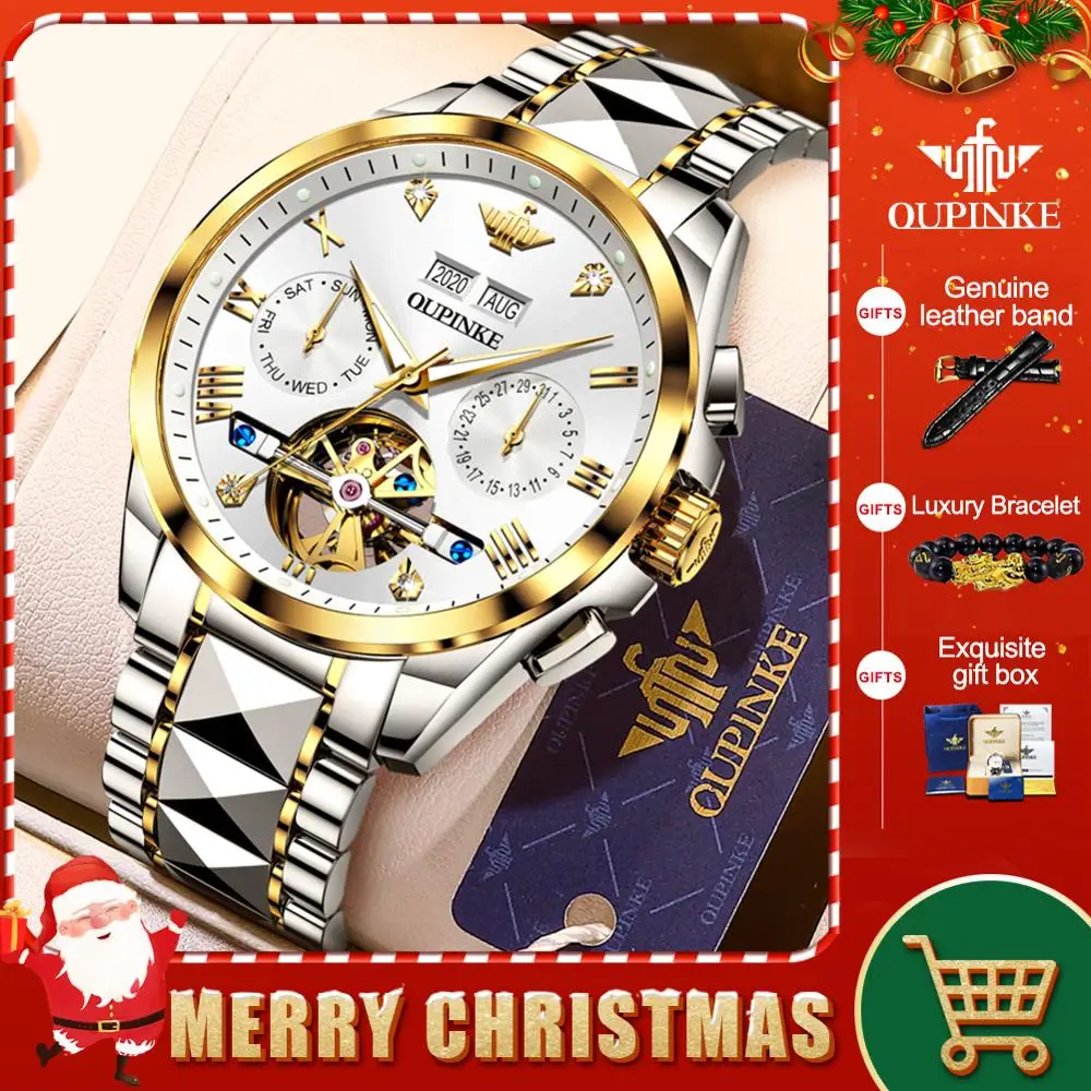 2020 роскошные мужские механические наручные часы из вольфрамовой стали Tourbillon с