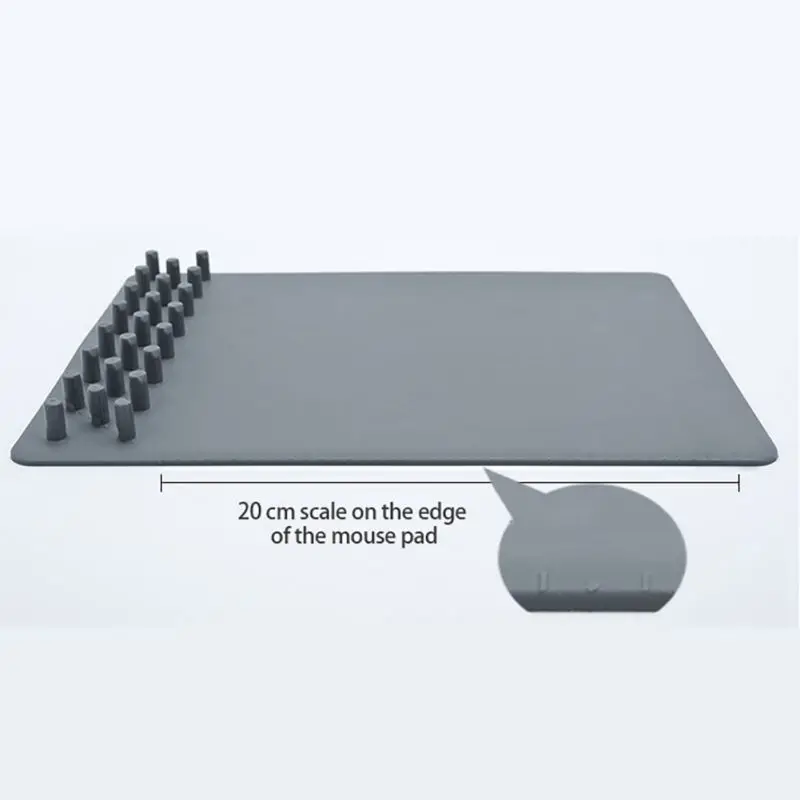 Solid Gray Fashionable And Practical Design Office Waterproof Office Mouse Mat Storage Products Game Mouse Pad