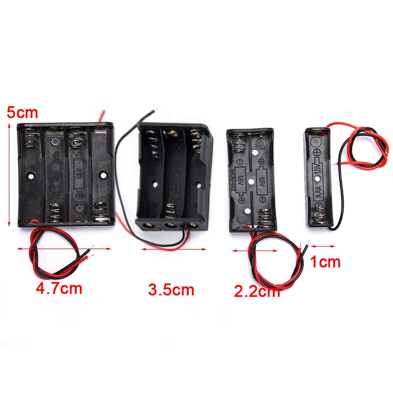 1x 2x 3x 4x AAA Battery Holder Case Cell Storage Box Container |