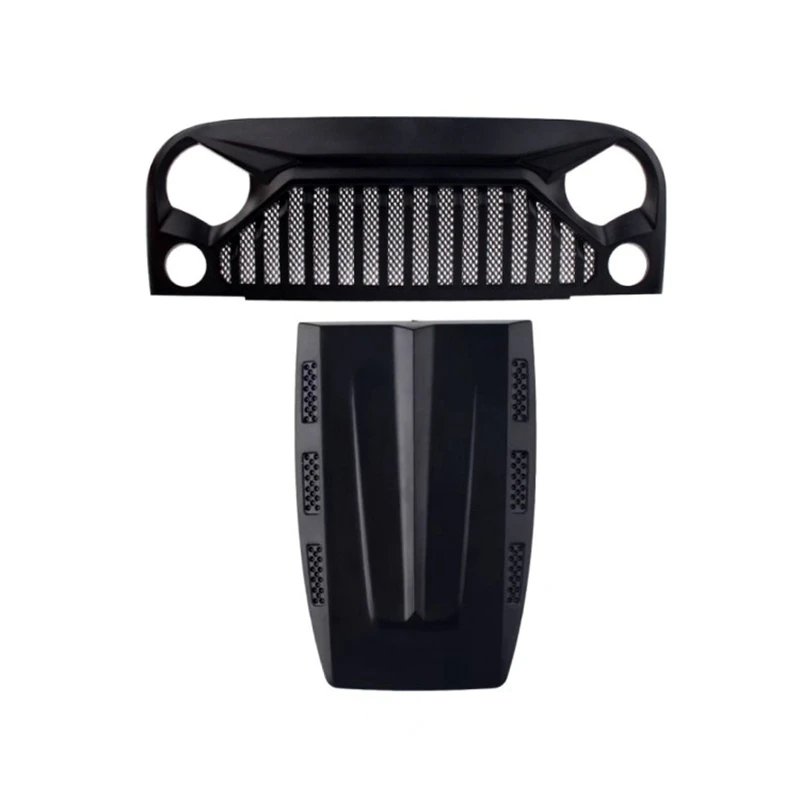 

RC Car Air Inlet Grille Front Face Engine Hood for 1/10 RC Crawler Axial SCX10 Wrangler Body Shell