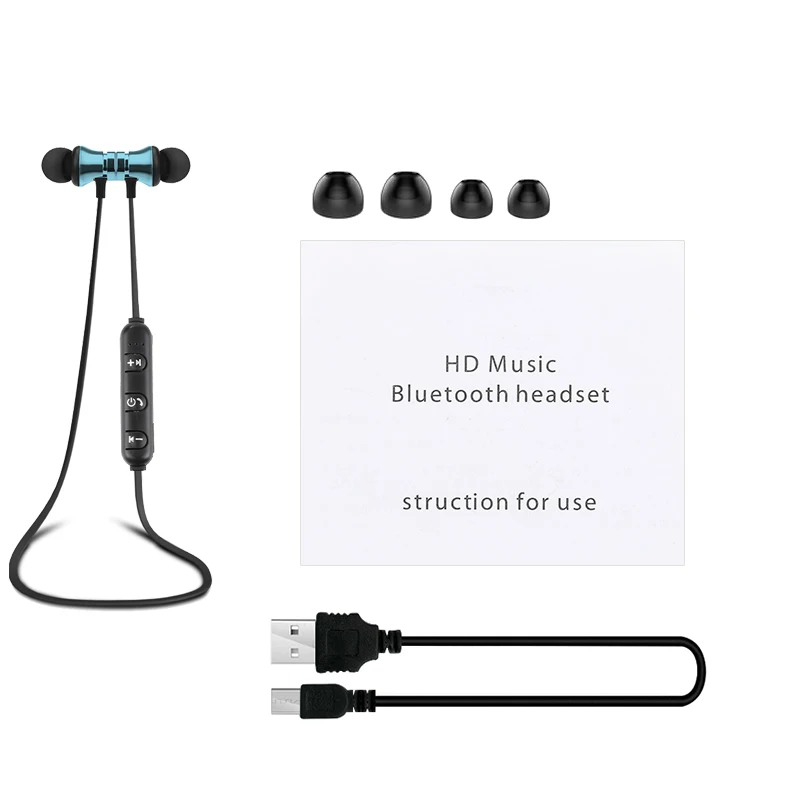Магнитные Bluetooth беспроводные стерео наушники Спортивная гарнитура для IPhone X 7 8 samsung S8 Xiaomi huawei водонепроницаемые наушники с микрофоном - Цвет: option 4
