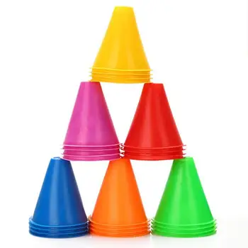 

Durable Marker Cones Multi-function 10pcs/set Marker Cones Roller Skating Football Soccer Agility Training Equipment