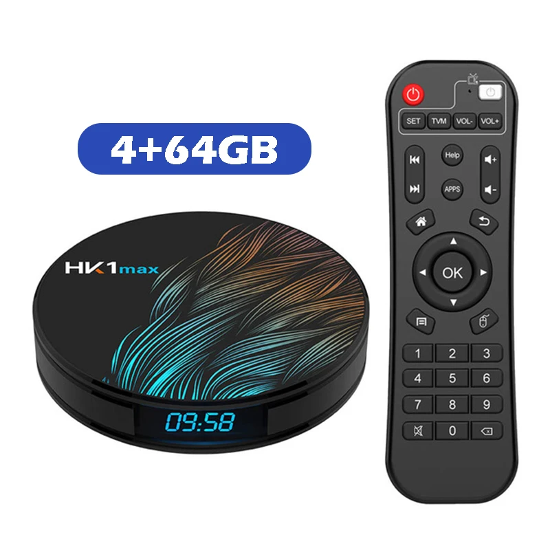 4-64GB Smart tv Box HK1MAX Android 9,0 4K 60Hz медиаплеер 2,4G/5G Wifi четырехъядерный BT 4,0 телеприставка RK3318 4 Гб ram 64 Гб rom 128 ГБ - Цвет: 4-64GB