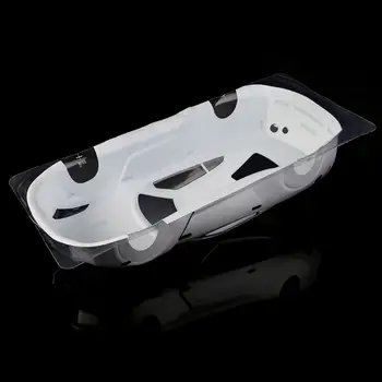 

HSP 1/10 RC Car PVC Shell NISSAN GTR35 with Lamp Cup Rear Wing QX2D