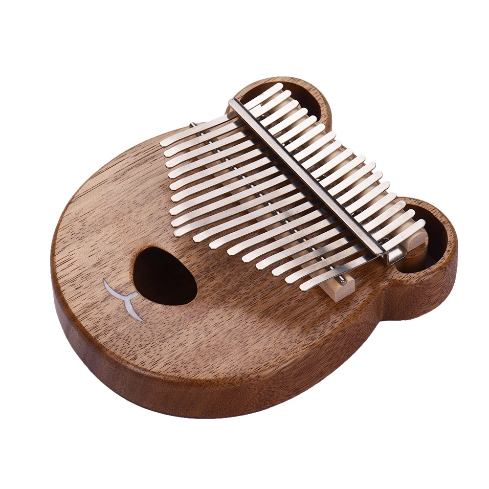 Деревянное пианино Kalimba с 17 кнопками кленовое фортепиано сумкой для переноски