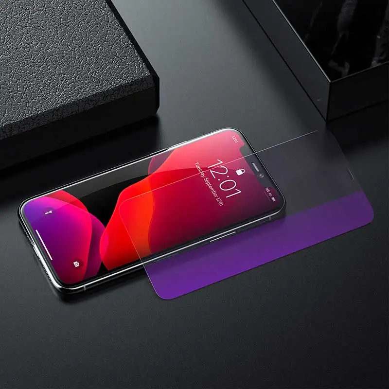 Ультратонкая защитная пленка Baseus 0,3 мм на весь экран для iPhone 11, прозрачная пленка из закаленного стекла для iPhone 11 Pro MAX glass - Цвет: Anti Blue Light