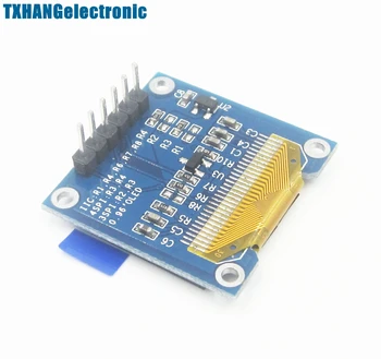 

5 blue 0.96 inch SPI 128X64 OLED LCD display modules / STM32 / AVR / 51diy electronic accessories compatible board diy
