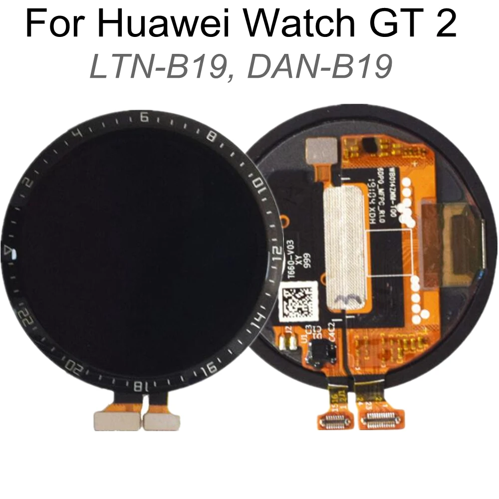 Per 1.39 Pollici 1.2 Pollici 42Mm 46Mm Huawei Orologio Gt 2 Ltn-B19 Dan-B19 Schermo Lcd Touch Digitizer Assembly Per Orologio Gt2