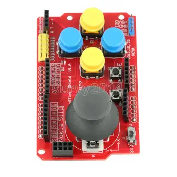 

Joystick Shield Board I2C PS2 For Arduino Expansion Board Gaming Development 3.3V/5V Onboard switch Analog Keyboard Mouse