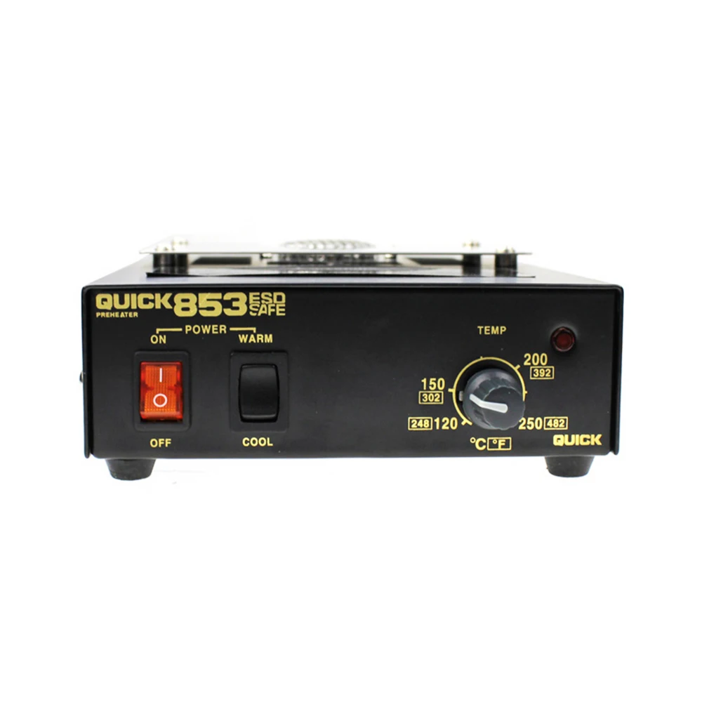 

Preheating Table QUICK 853 ESD Anti-Static Hot Air Preheating Station 460W Welding Repair Platform Selection Of Cold And Hot Air