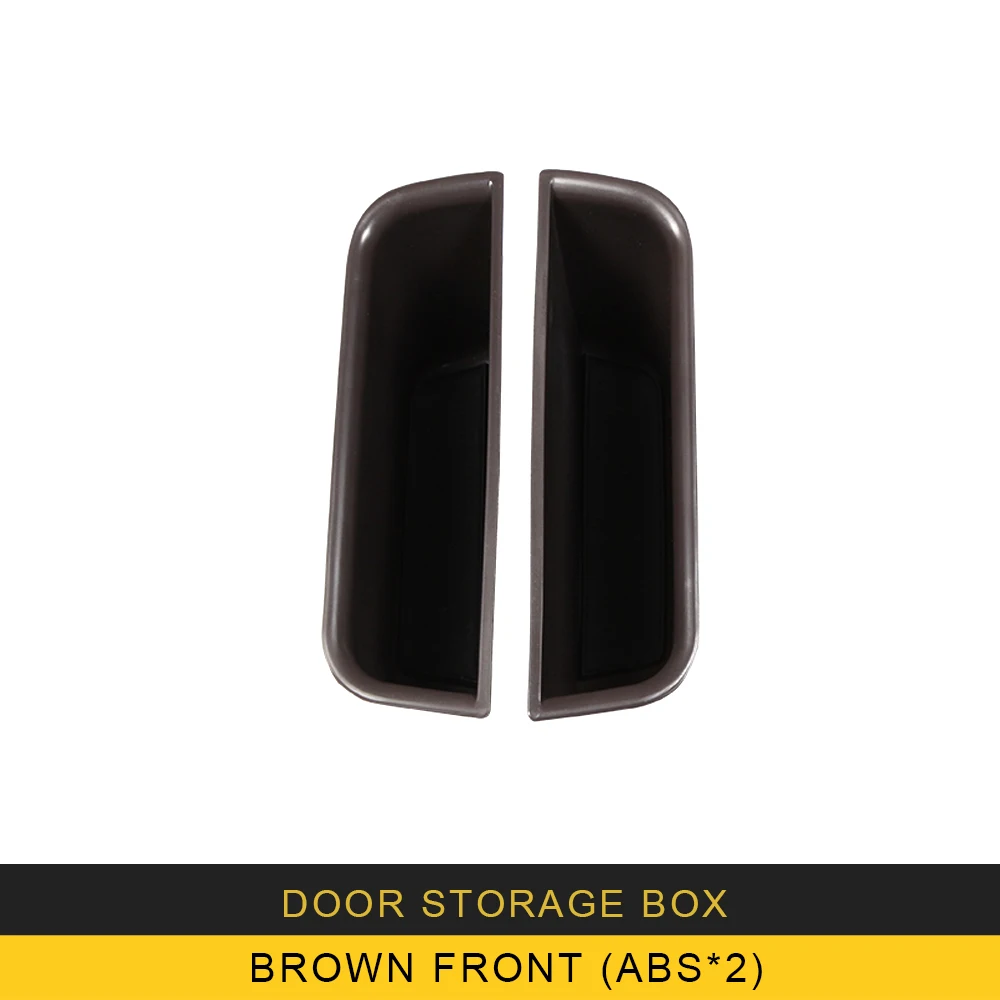 Brown front X2 Автомобильный стиль, дверная коробка для хранения, органайзер, чехол, аксессуары для интерьера, для Mercedes Benz GLE ML GL GLS Auto - Название цвета: Brown front X2