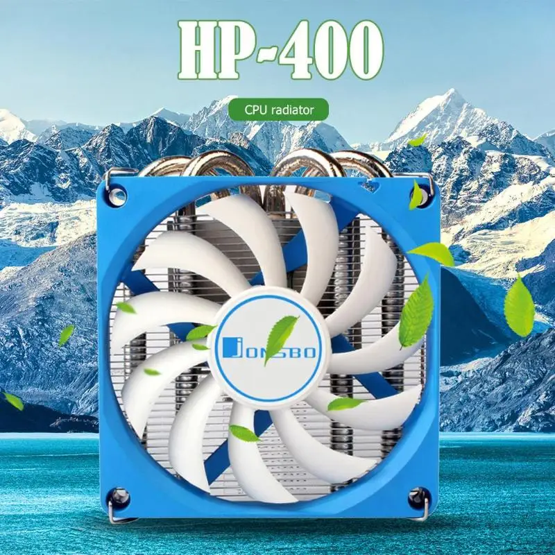 Jonsbo hp-400 мини-чехол, кулер для процессора, вентилятор охлаждения, 4 тепловые трубки, тепловая трубка, радиатор давления, совместимый с ITX/HTPC чехол