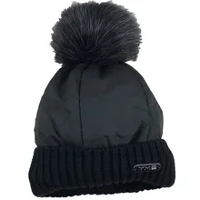 Унисекс зимняя теплая черная пуховая вязаная шапка с помпоном женская розовая однотонная уличная шапка мужская серая ветрозащитная снежная шапка с черепами