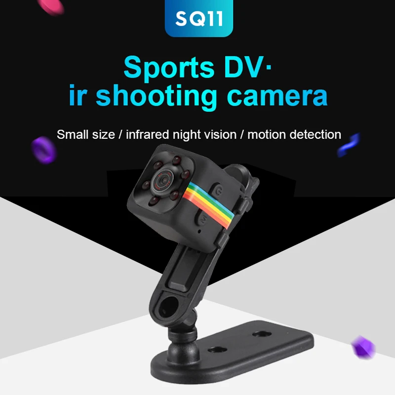 미니 나이트 비전 카메라 HD 1080P 140 도 FOV SQ11 미니 카메라 나이트 비전 캠코더 모션 DVR 마이크로 카메라 스포츠 DV 비디오