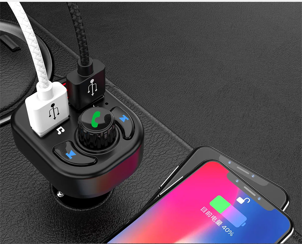 Автомобильное зарядное устройство Quick Charge 3,0 с двумя usb-портами для iPhone, samsung, Xiaomi, huawei, QC3.0, быстрая зарядка, автомобильное зарядное устройство для мобильного телефона