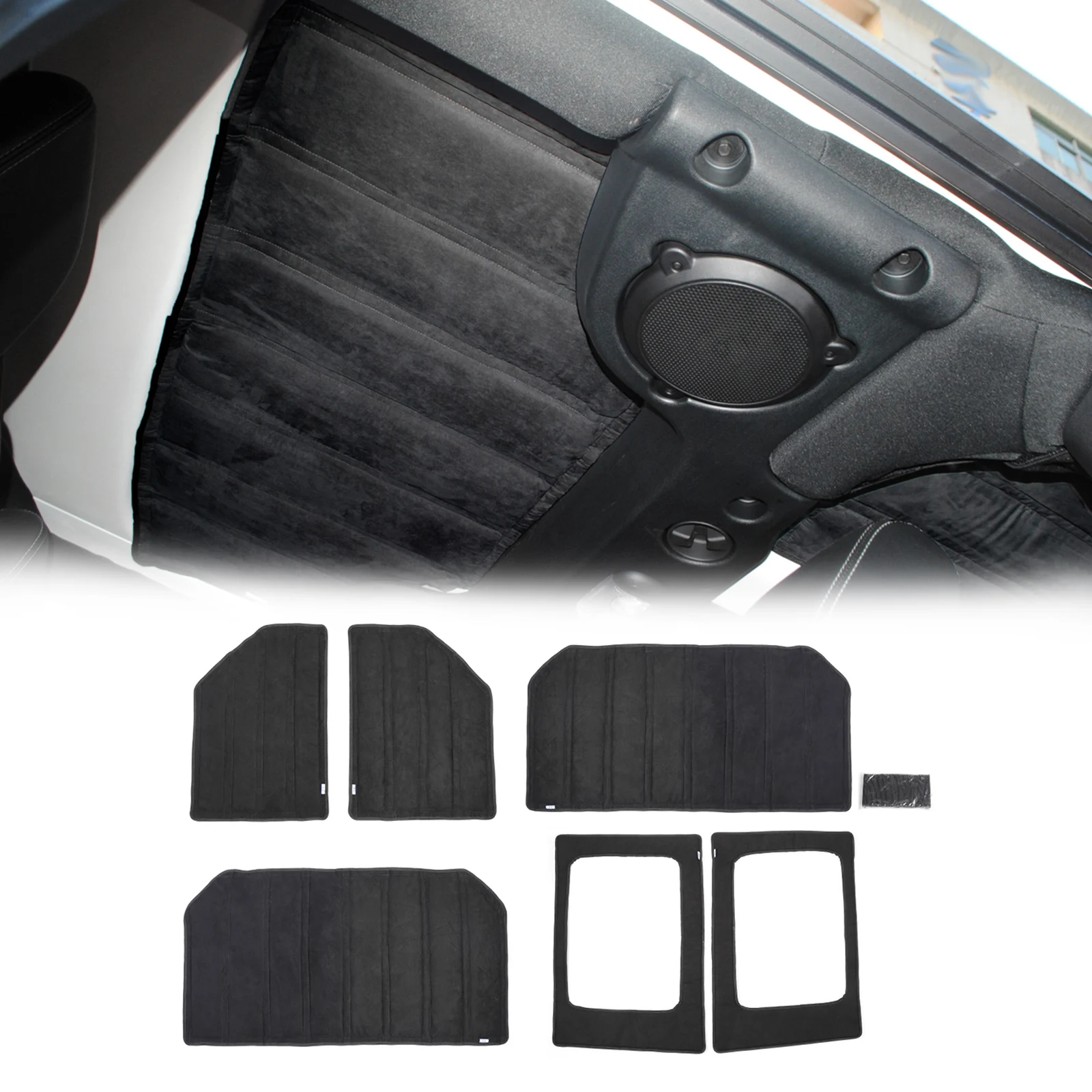 Areyourshop Hardtop хедлайнер крыша+ комплект изоляции заднего стекла для Jeep Wrangler JK 2012- стеклоизоляция автозапчасти