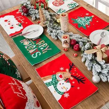 

Waterproof Table Mat Heat Insulation Table Mat Christmas Table Mat Table Placemats Coaster for Home Dinner Decoration