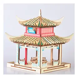 Сборная модель игрушки 3D деревянная головоломка-китайская модель мост деревянные наборы головоломка конструктор игрушки подарок для