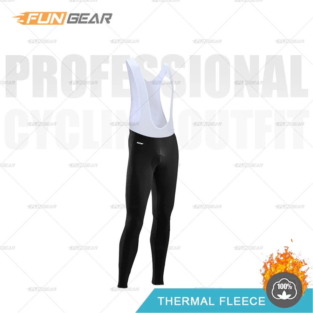Bib Pants Ropa Ciclismo Northwave, зимние теплые флисовые майки, одежда для велоспорта, теплая одежда, мужская Джерси, костюм для езды на велосипеде, комбинезон, комплект - Цвет: Bib Pants